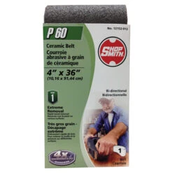 Shopsmith Bi-Directional Ceramic Sanding Belt - 60-Grit - Medium Grade - 36-in L X 4-in W