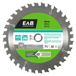 EXCHANGE-A-BLADE EAB Professional Series Cabinetry Circular Saw Blade -Carbide Steel - 7/14-in - 32 Tooth
