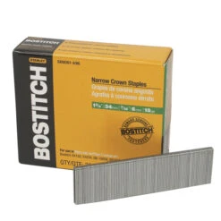 Bostitch Narrow Crown Staples 1 1/8-in - 18-Gauge - 3000 Box