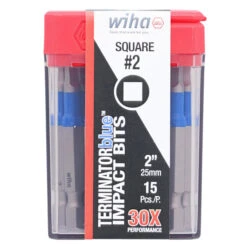 Wiha TerminatorBlue Resistant Steel Screwdriver Bits Set - 2-in - 15/Pack 7 Wiha TerminatorBlue Resistant Steel Screwdriver Bits Set - 2-in - 15/Pack -Tool Nomic Sales 98325017ba L